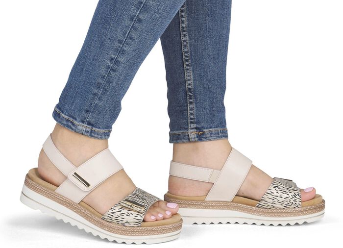 Remonte, schicke Damen-Sandalen, mit herausnehmbarem Fussbett 